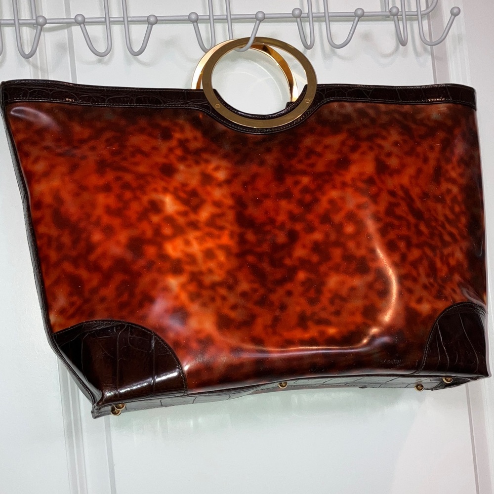 Escada  shopper bag croc style leather and synthetic